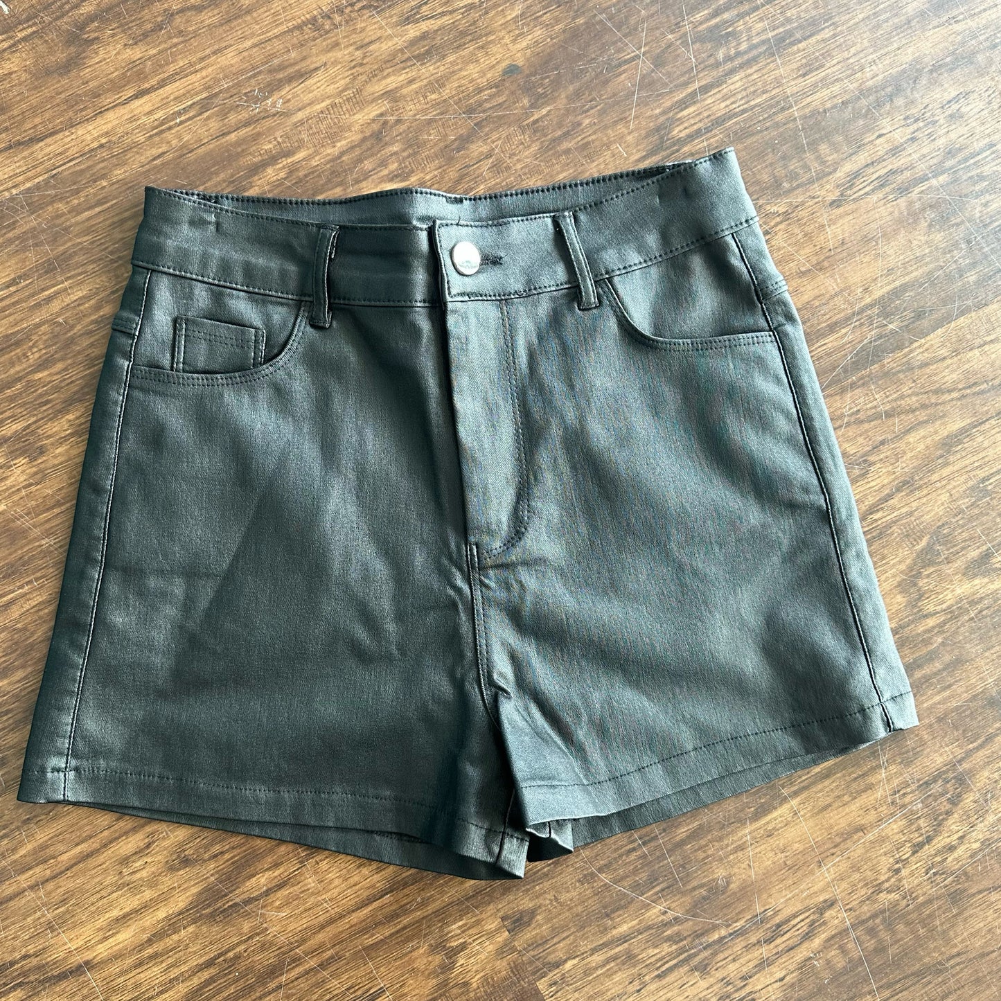 “Matte” Leather Shorts