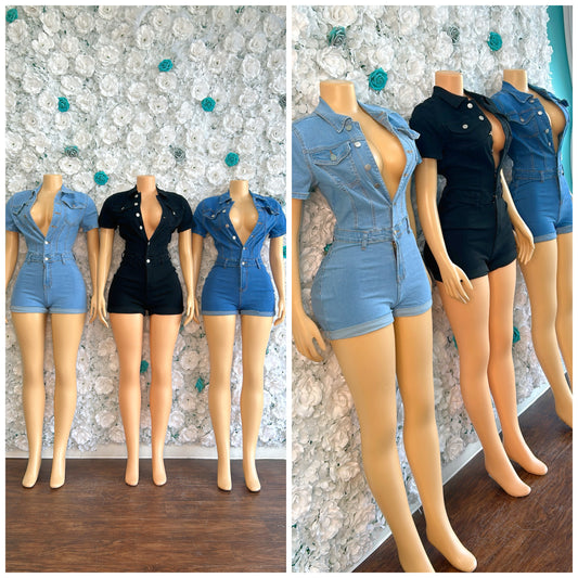 “Heavy 2.0” Denim Romper